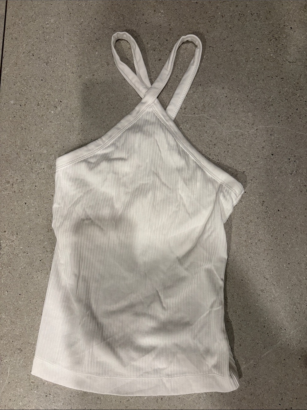 Old navy white halter ribbed tank top